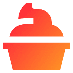 Yogurt Icon from Sharp Gradient Set