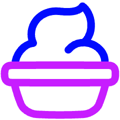 Yogurt Icon from Plump Neon Set