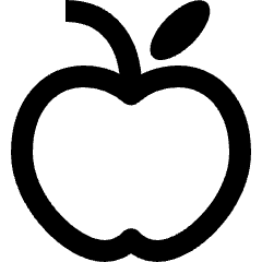 Food Apple Icon from Nova Line Icons Set