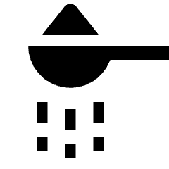 Food Measurement Sugar Coffee Powder Icon from Nova Solid Set