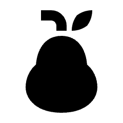 Food Pear Fruit Icon from Nova Solid Set