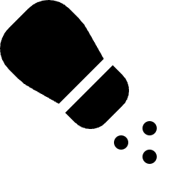 Food Salt Container Icon from Nova Solid Set