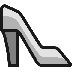 Footwear Heels 1 Icon from Ultimate Colors Set