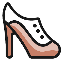 Footwear Heels Ankle Icon from Ultimate Colors Set