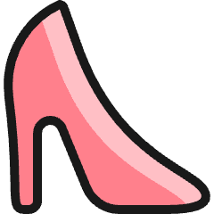 Footwear Heels Icon from Ultimate Colors Set