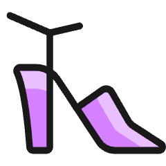 Footwear Open Heels Icon from Ultimate Colors Set