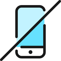 Forbidden Phone Off 1 Icon from Ultimate Colors Set