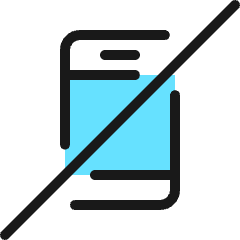 Forbidden Phone Off Icon from Ultimate Colors Set