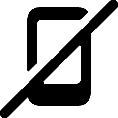 Forbidden Phone Off Icon from Ultimate Bold Set