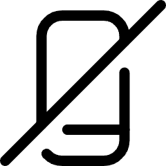 Forbidden Phone Off Icon from Ultimate Regular Set