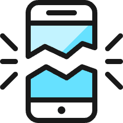 Phone Broken Icon from Ultimate Colors Set