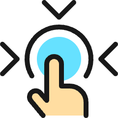 Finger Tap 1 Icon from Ultimate Colors Set