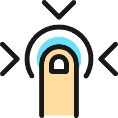 Finger Tap Icon from Ultimate Colors Set
