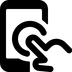 Force Touch Double Tap Icon from Ultimate Bold Set