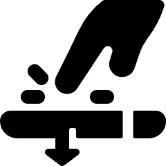 Force Touch Press Icon from Ultimate Bold Set