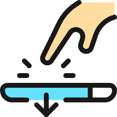 Force Touch Press Icon from Ultimate Colors Set