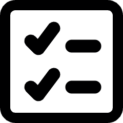 Checklist Alternate Icon from Ultimate Bold Set