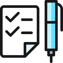 Checklist Pen Icon from Ultimate Colors Set