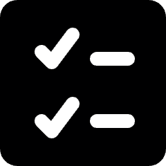 Checklist Icon from Ultimate Bold Set