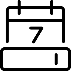 Coding Apps Website Web Form Date Input 1 Icon from Ultimate Light Set