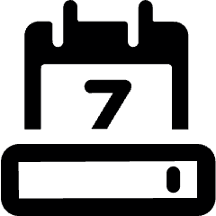 Coding Apps Website Web Form Date Input 1 Icon from Ultimate Bold Set