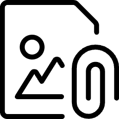 Coding Apps Website Web Form Image Attachment Icon from Ultimate Light Set