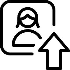 Coding Apps Website Web Form Profile Picture Upload Female Icon from Ultimate Light Set