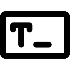 Coding Apps Website Web Form Type Icon from Ultimate Bold Set