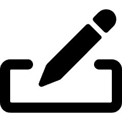 Pencil Write 3 Alternate Icon from Ultimate Bold Set