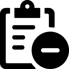 Task Checklist Remove Icon from Ultimate Bold Set