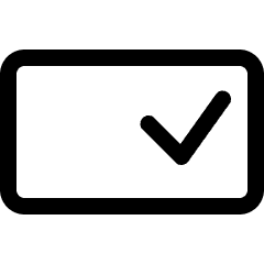 Check Button Icon from Ultimate Regular Set