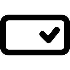 Check Button Icon from Ultimate Bold Set