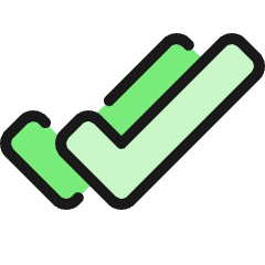 Check Double Icon from Ultimate Colors Set