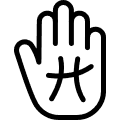 Fortune Telling Palmistry Icon from Ultimate Light Set