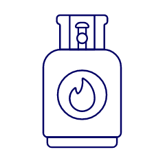 Cooking Gas Illustration from UX Line Set