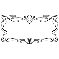 Art Nouveau Frame 4 Element from Art Nouveau Vectors Set
