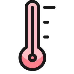 Temperature Thermometer High Icon from Ultimate Colors Set