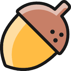Fruit Acorn Icon from Ultimate Colors Set