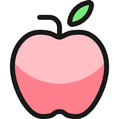 Fruit Apple Icon from Ultimate Colors Set
