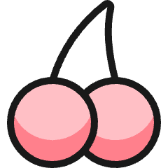 Fruit Cherry Icon from Ultimate Colors Set