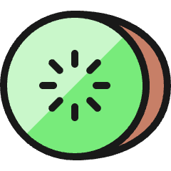 Fruit Kiwi Icon from Ultimate Colors Set