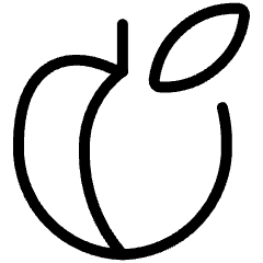 Fruit Apricot Icon from Ultimate Light Set