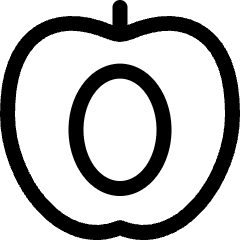 Fruit Apricot Slice Icon from Ultimate Regular Set