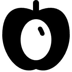 Fruit Apricot Slice Icon from Ultimate Bold Set