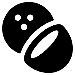 Fruit Coconut Icon from Ultimate Bold Set