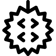 Fruit Durian Icon from Ultimate Regular Set