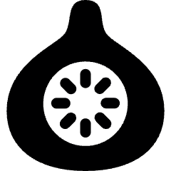 Fruit Fig Slice Icon from Ultimate Bold Set