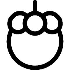 Fruit Mangosteen Icon from Ultimate Regular Set