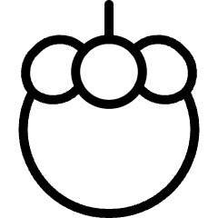 Fruit Mangosteen Icon from Ultimate Light Set