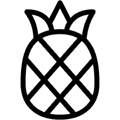 Fruit Pineapple Icon from Ultimate Light Set